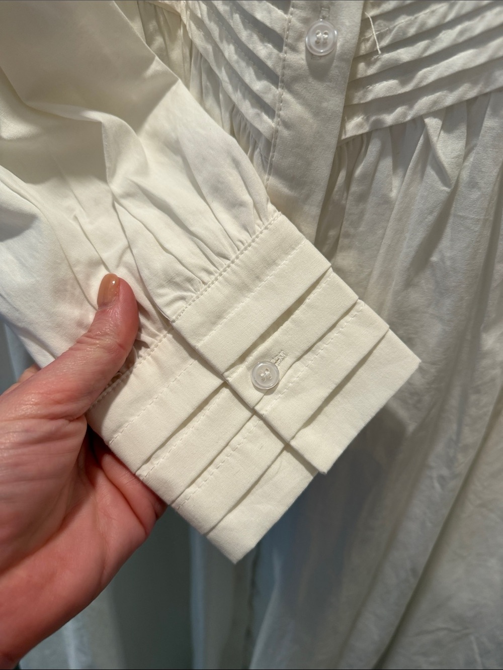 MIA MAC White Button-Front Midi Dress - Picture 5 of 9